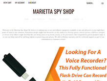 Tablet Screenshot of mariettaspyshop.com